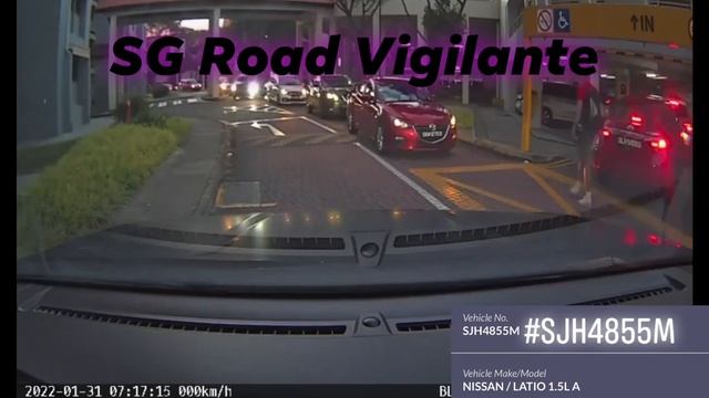 31jan2022 bishan street 24 #SJH4855M nissan latio cut queue when everyone form up to enter the mscp смотреть онлайн