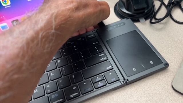 How to use the Samsers Full Size Folding Wireless Keyboard смотреть онлайн