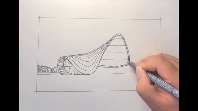 Architectural Sketch, Heydar Aliyev Centre designed by ZAHA HADID #architecture #heydaraliyev смотреть онлайн