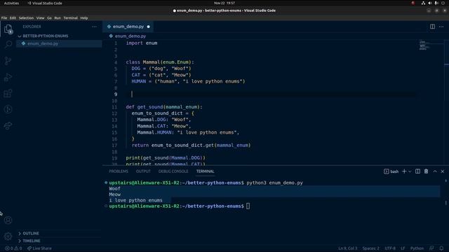 Taking enums farther in Python | Combining tuples with enums смотреть онлайн