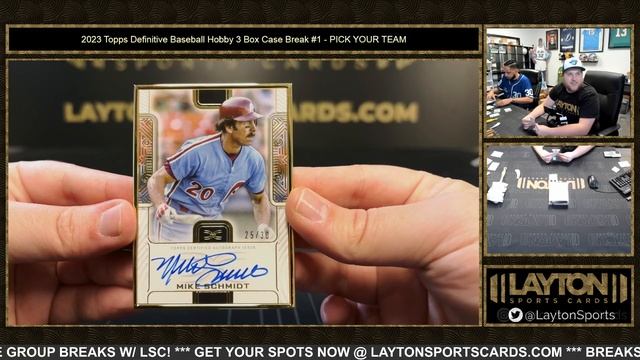 2023 Topps Definitive Baseball Hobby 3 Box Case Break #1 PICK YOUR TEAM смотреть онлайн