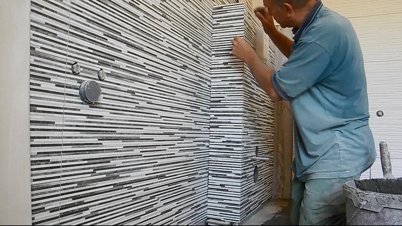 Как облицевать углы плиткой с запилом углов под 45° ч.2 смотреть онлайн