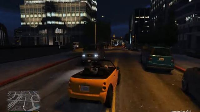 МАЙКЛ С ДОЧКОЙ НА ЕЁ МАШИНКЕ МОЧИТ ЧУВАКА И СВАЛИВАЕТ. ИГРА ГТА 5 GTA5 . смотреть онлайн