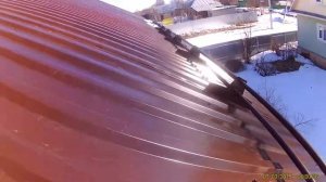 Эконом снегозадержатели выдержали более полуметра снега