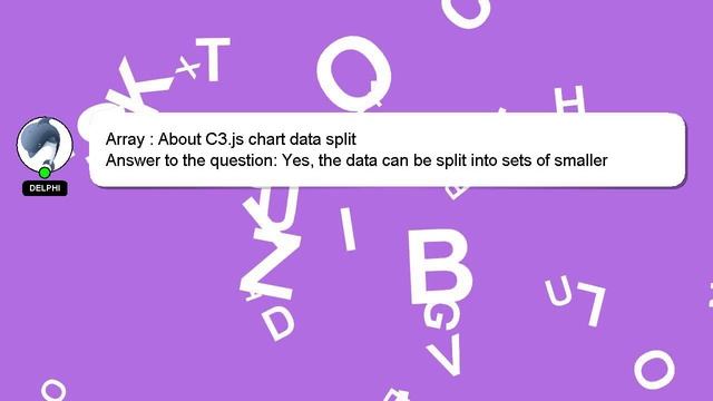 Array : About C3.js chart data split