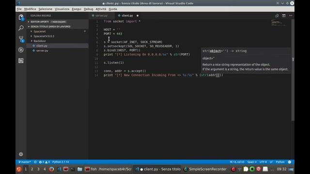 The dark side of Python #1 : Create a backdoor - part 2 - смотреть онлайн