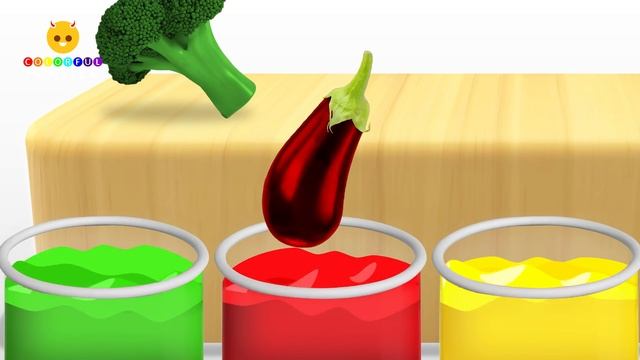 Matching Colors And Vegetable Game With Wrong Colors - Vegetables Name Video