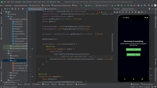 In App Purchases In Android using Adapty смотреть онлайн