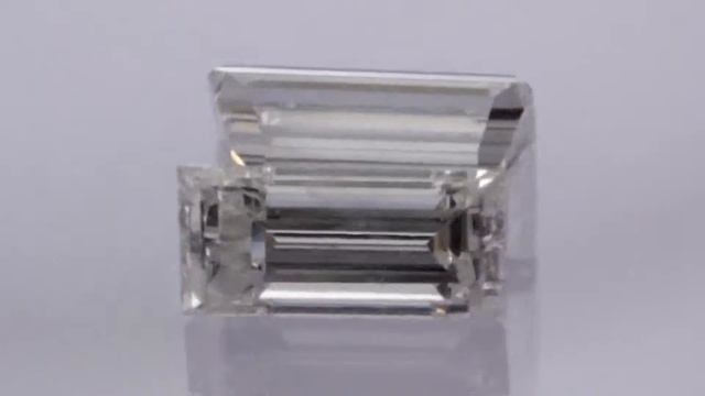 0.27 ct F SI-2 Baguette Natural Matching White Diamonds Pair http://www.diamondzul.com смотреть онлайн
