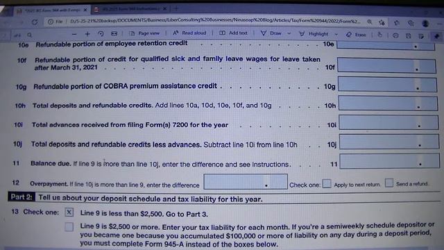 How to Complete IRS Form 944 with 0 Employee or $0 wages-2021 Employer’s Annual Federal Tax Return смотреть онлайн