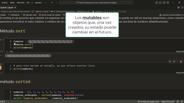 25.Capitulo 2 : Ordenar | Ciencia de datos desde cero con Python смотреть онлайн