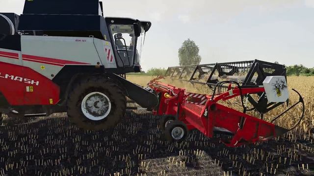Farming Simulator 19 - Уборка овса. Везу овёс для муки - Фермер в совхозе РАССВЕТ # 75 смотреть онлайн