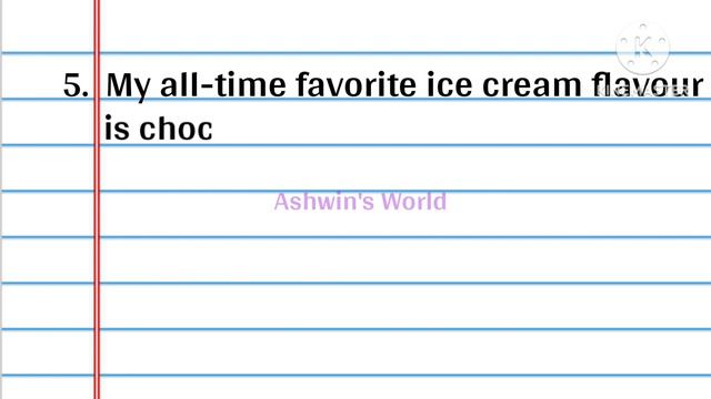 My favourite food Ice cream 10 lines in english, essay on my favourite food, Ashwin's World смотреть онлайн