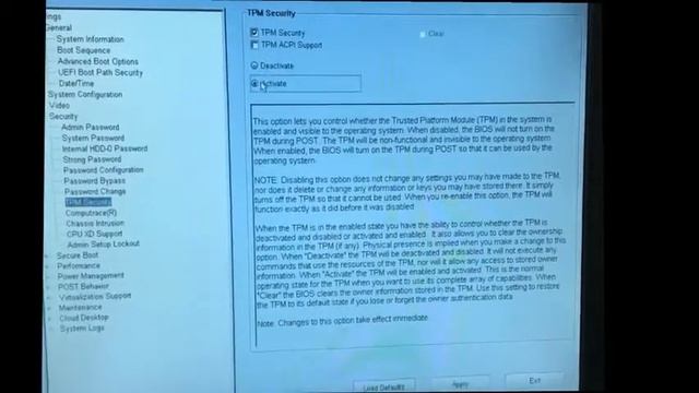 ? DELL TPM active / check manual in BIOS ?? смотреть онлайн