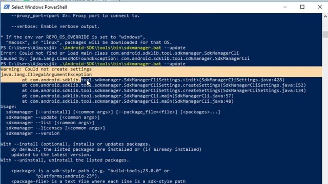 [ Solved ] Error: Could not find or load main class com.android.sdklib.tool.sdkmanager.SdkManagerCl смотреть онлайн