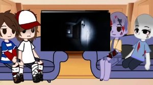 Реакция персонажей "Хочу кепку(Хоррор)" На валеру гостер