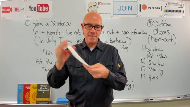 #510  Household Chores - (5 Activities) | Mark Kulek ESL (LiveStream Class)