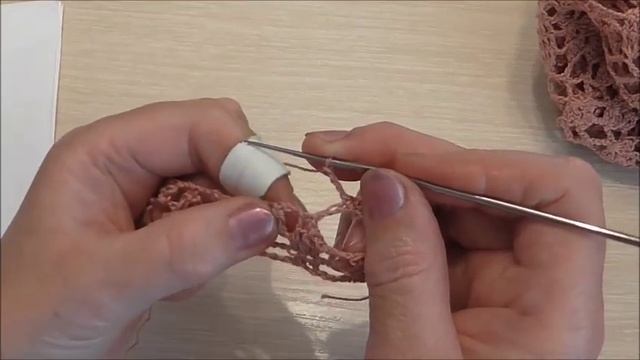 Вязание круглой кокетки крючком. Часть 1. Схема Видео урок. смотреть онлайн