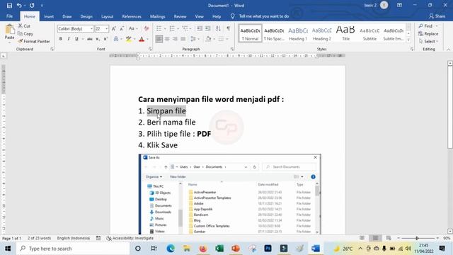 Cara simpan file word excel powerpoint menjadi pdf смотреть онлайн