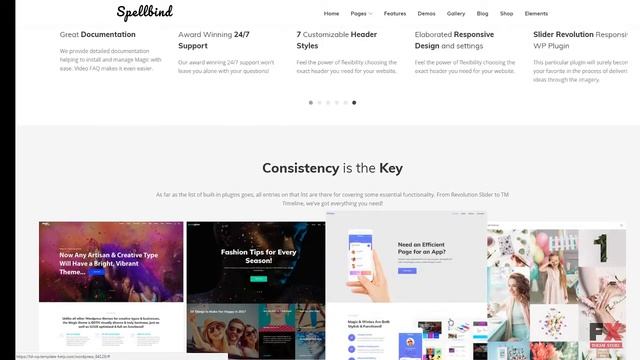 Spellbind - Designer Landing Page Wordpress Theme TMT | Free Template смотреть онлайн