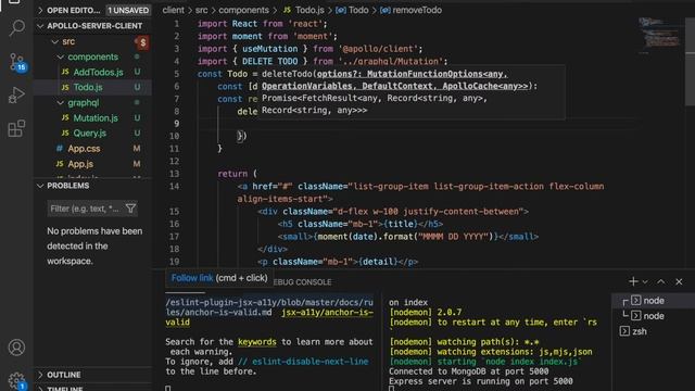 React, GraphQL, MongoDB and Apollo Client | Create Todo App #9 Delete specific todo смотреть онлайн