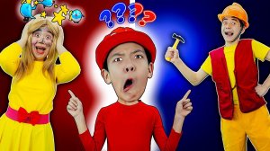 Кто может мне помочь, мама или строитель? | Детские рифмы от Tutti Frutti Kids Channel