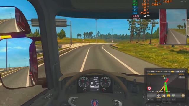 EURO TRUCK SIMULATOR 2 - ATHLON X4 760K + GTX 750 смотреть онлайн