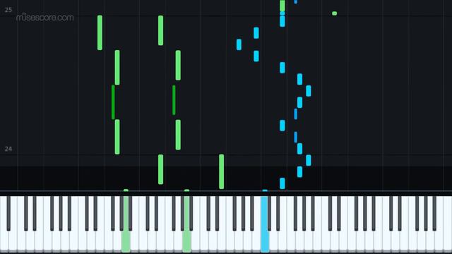 Asteria - Falling Stars by 063762kl [Piano Tutorial + Sheet music] смотреть онлайн
