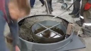 Изготовление крышки бетонного кольца