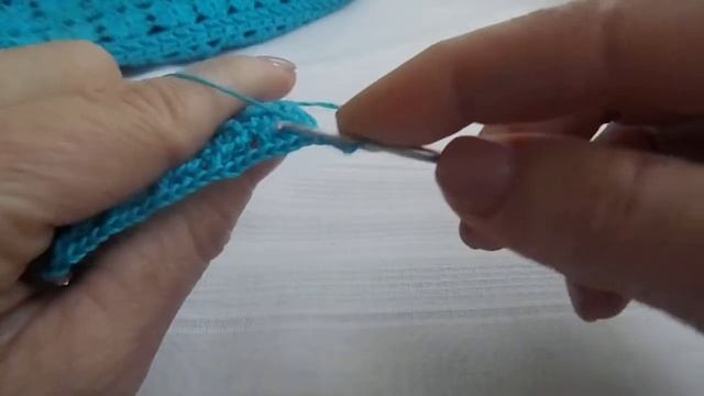 Узор с рельефными столбиками крючком. смотреть онлайн