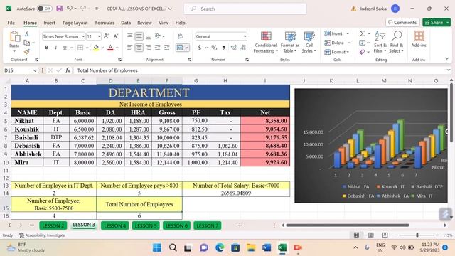 "SUM", "IF", "SUMIF", "COUNT","COUNTIF", "COUNTIFS" Formula on MS Excel #data #excel #formula #lear смотреть онлайн