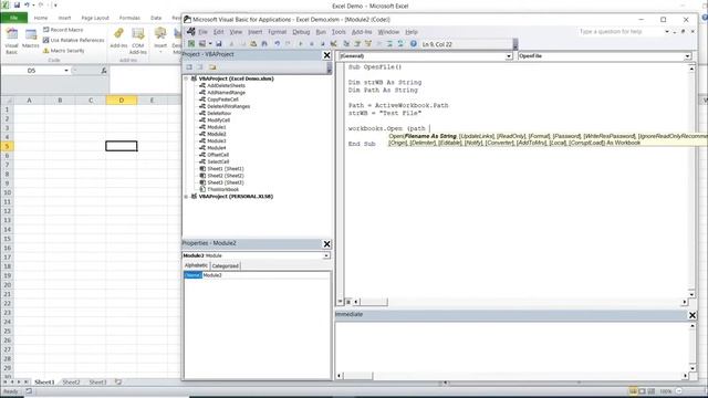 Excel VBA - How To Open Another Workbook
