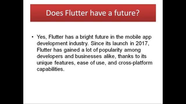 Does Flutter have a future смотреть онлайн