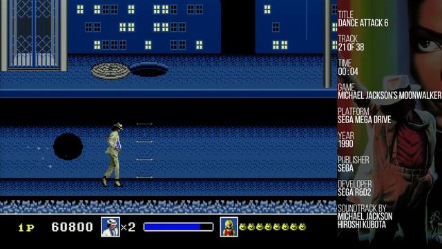 Michael Jackson's Moonwalker - Dance Attack 6 [SEGA Mega Drive Soundtrack] смотреть онлайн