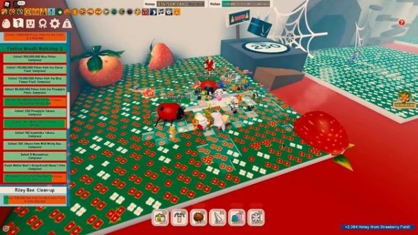 Очень *быстро* фармлю Gingerbread в Bee Swarm Simulator
