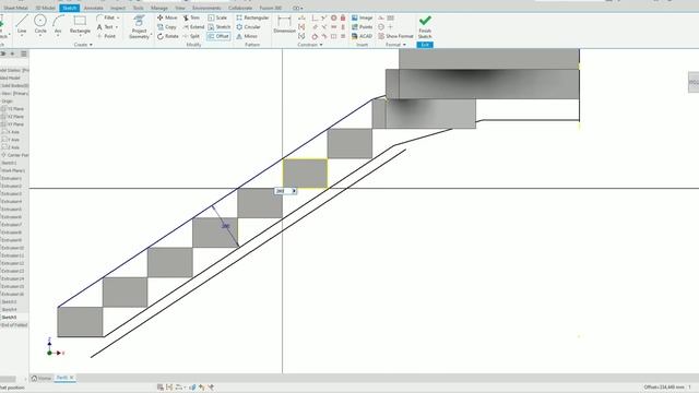 Autodesk Inventor 2023 Drawing A Simple Stairs смотреть онлайн