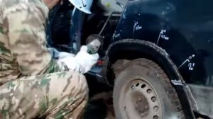 установка рем вставки заднего крыла ваз2111