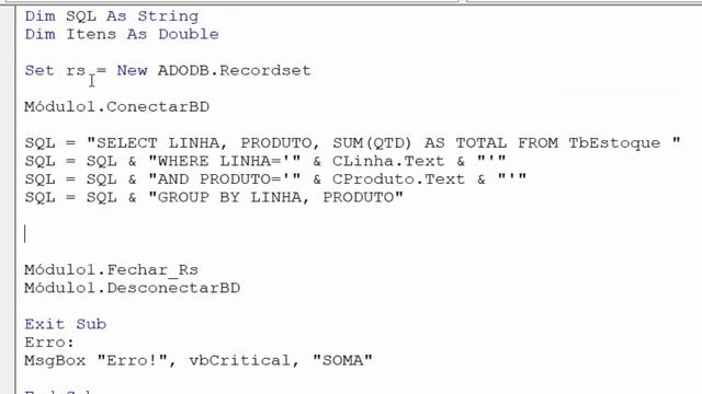 Soma com Critérios no BANCO de DADOS ACCESS Utilizando Códigos SQL e Excel VBA - Aula 26 смотреть онлайн