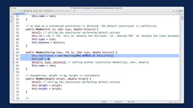 [HD] EECS1022 W21 - Java Tutorials - Week 8 - Part C3 - Adding Facility and Number of Facilities смотреть онлайн