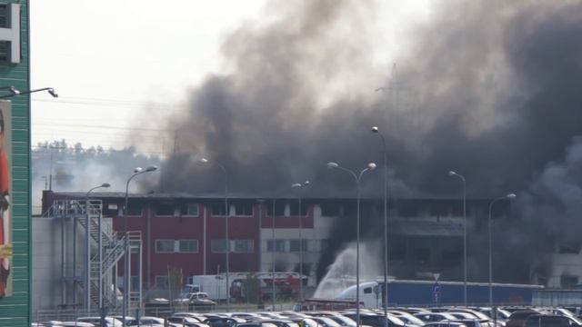 Пожар в Котельниках 22 сентября, МЕГА Белая Дача, IKEA смотреть онлайн
