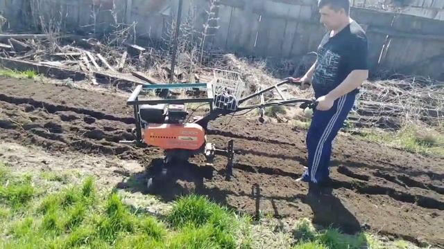 Весенняя пахата мото блоком. смотреть онлайн