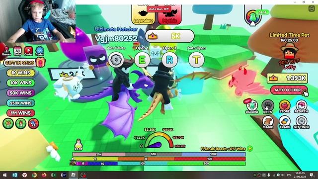 Roblox ГОНКА НА ДРАКОНАХ смотреть онлайн