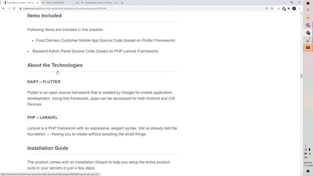 Food Delivery Flutter + PHP Laravel Admin Panel || Delivery app flutter source code download смотреть онлайн