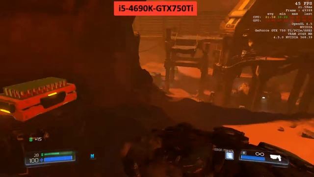 DOOM gameplay i5-4690K \ GTX 750 TI смотреть онлайн