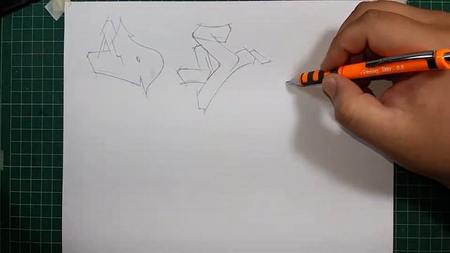 ตัวอักษรกราฟฟิตี้ (d-D) ep 94 / Sketch font graffiti d-D смотреть онлайн