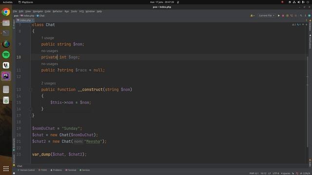 ? POO avec PHP 8.1 - Le mot clé "this" - 007 смотреть онлайн