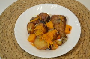 Самый вкусный, самый простой КАЗАН-КЕБАБ с тыквой и куриными ножками.