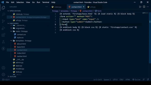 Django Developer In 15 Videos #13 : Working With Forms In Django ? | CodeWithSingh смотреть онлайн