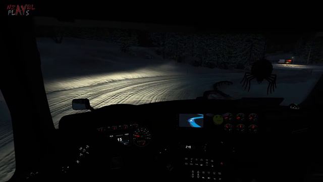 Здравствуй снег! Поездка в Winterland 🚛 American Truck Simulator v.1.49 (на русском языке) смотреть онлайн