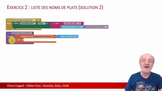 w4 4ex JSON et les dictionnaires : exercices avec App Inventor смотреть онлайн